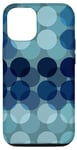 Coque pour iPhone 12/12 Pro Motif à pois d'hiver bleu glacier