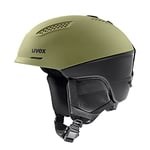 uvex Ultra Pro - Casque de Ski pour Hommes et Femmes - Réglage de la Taille Individuel - Fermeture Magnétique - Leaf/Black - 55-59 cm