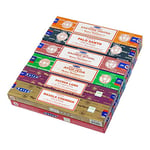 Genuine Nag Champa Pack of 12: Nag champa, Soul Searcher, Super Hit, Path Breaker, Tree of Life, Sandalwood, Seven Chakra, Aromatic Frankincense, Divine Karma, Gold Gleam, Indian Rose, Silver Spirit