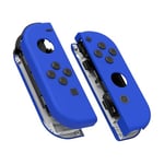 eXtremeRate Coque Customisé avec Bouton pour Nintendo Switch Joycon, Coque avec Bouton pour Nintendo Switch & Switch Modèle OLED Joycon, Coque de Console Non Incluse，Bleu Foncé