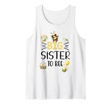 Cute Big Sister To Bee Baby Shower Sister Bee Cute Family Tank Top