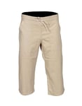 Sterling Sports® Mens 3/4 Length Linen Shorts Casual Pants Summer Holiday Beach Bottoms S M L XL XXL (Stone, XL)