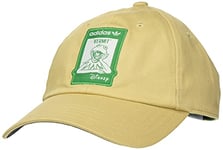 adidas Not Easy Cap Unisex Adult Cap, Unisex_Adult, Beanie Hat, GN2290, Hazy Beige/Bold Green, L