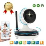 LCC® 720p trådlös Pan Tilt IP-kamera 1/4 tum CMOS WIFI Inomhussäkerhet Night Vision Telefon App Control Support Max 128GB