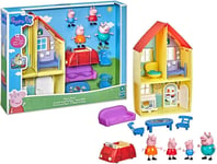 Peppa Pig Deluxe Playset House With Car And 4 Figures George Mom Hasbro F3659