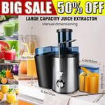 Power Juicer Electric Machine Juice Fruit Veg & Citrus Centrifugal Maker 500ML