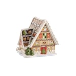 Villeroy & Boch Maison En Pain D’Épices Avec Boîte À Musique Et Support Pour Bougie Chauffe-plat Christmas Toys Décoration de Noël, Porcelain, Blanc, 21 x 21 x 18.5 cm