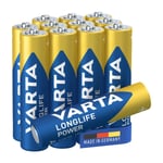 Varta Longlife Power AAA-batterier, 12 st