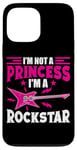 Coque pour iPhone 13 Pro Max Je ne suis pas une princesse, je suis une princesse Rockstar