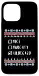 iPhone 13 Pro Max Nice, Naughty, Hildegard Christmas Ugly Sweater Style Case