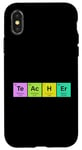 Coque pour iPhone X/XS STEM Cadeau Science et Chimie Éléments de chimiste pour enseignant