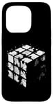 Coque pour iPhone 15 Pro Illustration de journal Magic Cube – Vintage Cube Lover