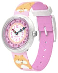 Flik Flak FBNP235 CUDDLY HAMSTER (31.85mm) Pink and White Watch