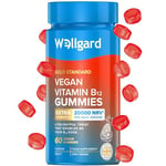 Wellgard Vegan Vitamin B12 Gummies – High Strength B12 Supplement for Energy & Immunity, UK Formulated B12 Gummies