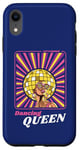 Coque pour iPhone XR Rétro 70s 80s Funky Disco Ball Afro Queen Diva Vintage