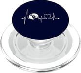 Heartbeat EKG Disque de musique en vinyle Motif DJ PopSockets PopGrip pour MagSafe