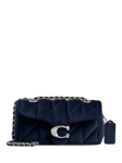 Coach Tabby 20 Quilted Velvet Shoulder Bag, Lh/Blue