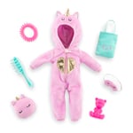 Corolle Girls - Dressing Combinaison Licorne, 7 Accessoires, pour poupée Mannequin, 28cm, dès 4 Ans, 9000610120