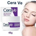 1.7oz CeraVe Skin Renewing Night Cream, Moisturizing Face Cream with Niacinamide