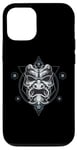 iPhone 12/12 Pro Oni Mask Japanese Devil Yokai Demon Sacred Geometry Graphic Case