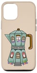 iPhone 12/12 Pro Creative Cozy Coffee House Cafe, Stovetop Espresso Maker Case