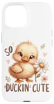 iPhone 15 Cute Yellow Chick Duck Sea Duck Quack Animal Adorable Phrase Case