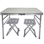 Active - Ensemble Table + 2 Chaises Aktive Pliable De Camping