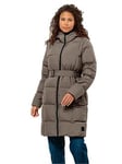 Jack Wolfskin Frozen Lake Coat - Brown, Brown, Size M, Women