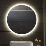 Helloshop26 - Miroir de salle de bain led tactile mural 3 en 1 éclairage blanc froid chaud neutre anti buée miroir lumineux cosmétique de maquillage