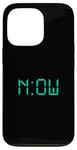 Coque pour iPhone 13 Pro Bleu sarcelle Aqua Graphic The Time Is Now