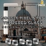 2 Pack Google Pixel 6 Pro - Härdat glas 9H - Super kvalitet 3D