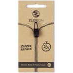 Zlideon Zlideon Normal Plastic & Metal Zipper Xs - Black - - XS- Naturkompaniet