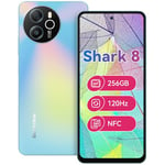 Blackview Shark 8 Smartphone, Android 13 Telephone Portable 6.78" FHD+ 120Hz, 256Go+16Go/TF 1To, 5000mAh/33W, 64MP+13MP Smartphone Pas Cher Dual SIM/NFC/OTG/GPS/Face ID/Fingerprint 2 Ans Garantie