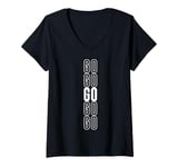 Womens Go Game V-Neck T-Shirt