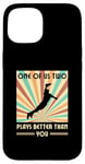 iPhone 15 One of us two plays better than you Frisbee Disc Golf Case