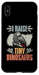 Coque pour iPhone XS Max I Raise Tiny Dinosaurs Perroquet gris africain ornithologie rétro