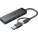 Hub USB Type C/A vers 4 ports USB 3.0 compatible MacBook Pro/Air, iPad, notebook