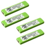 4x HQRP Batteries for Panasonic Portable CD, MD, MP3 Player HHF-1PSC RP-BP140H