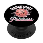 Princesse Basket-ball Joueur Sport PopSockets PopGrip Adhésif