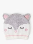 Angels by Accessorize Kids' Snow Fox Beanie Hat. Grey/Multi