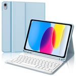 WINCHKING Clavier pour iPad 10 ème - Coque Clavier iPad 10eme Generation, AZERTY