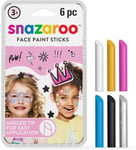 Snazaroo Painting Sticks, Fantasy, Pack of 6, Safe and Non-Toxic, Easy to Remov