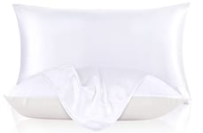 LILYSILK Silk Pillowcase for Hair and Skin, 19 Momme 100% Mulberry Silk with Bed