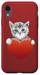 iPhone XR Valentine’s Day Kitten Art | Cute and Romantic Design Case