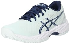 ASICS Women's Gel-Game 9 Clay/OC Sneaker, Pale Mint/Blue Expanse, 4.5 UK