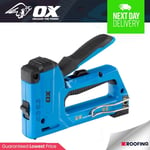 OX Pro 4 In 1 Heavy Duty Staple Gun - Carpentry Upholstery Roofing Flooring DIY