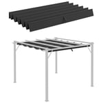 Outsunny Retractable Pergola Shade Cover Canopy  for 3 x 3 (m) Pergola