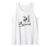 Resist Don Quixote Cell Tower Jousting Protest Tank Top