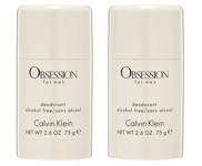 2 x Calvin Klein Obsession for Men Deodorant Stick 75 g *NEW & SEALED*