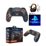 Manette PS4 Bluetooth Assassin's Creed Mirage Boutons lumineux 3.5 JACK Silhouette + Casque Gamer Pro PS5 PS4 Switch Xbox One